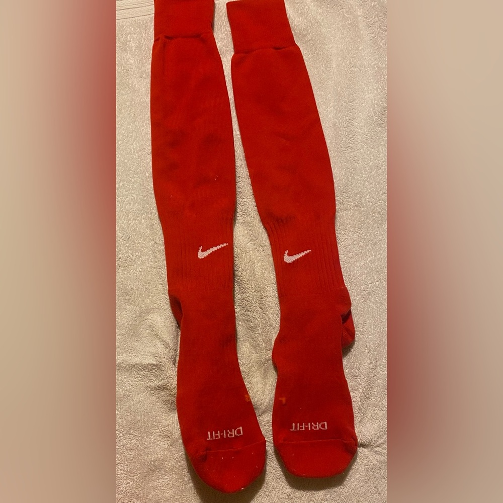 Nike Dri Fit Academy OTC Athletic Socks Adult Large Red